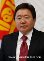 Elbegdorj Tsakhia, President of Mongolia