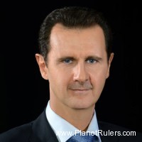 Bashar al-Assad, President of Syria (re-elected on Jun 6, 2014)